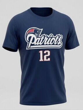 399. Reebok NFL - New England Patriots #12 Tom Brady T-shirt - 2X